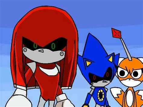 Here S A Drawing Of Tails Doll Metal Knuckles And Metal Sonic I Did R