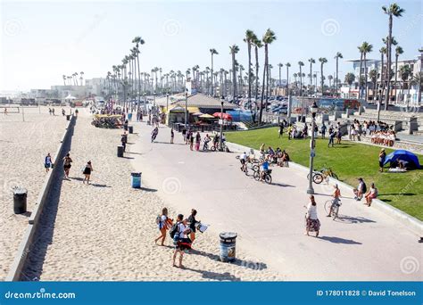 Beach Day In Hb Boardwalk Editorial Stock Photo Image Of Enjoy