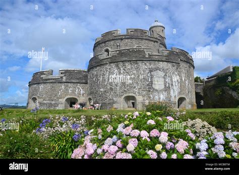 St Mawes Castle Cornwall England Uk Stock Photo Alamy