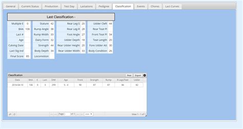 Import Holstein Association Classification Files