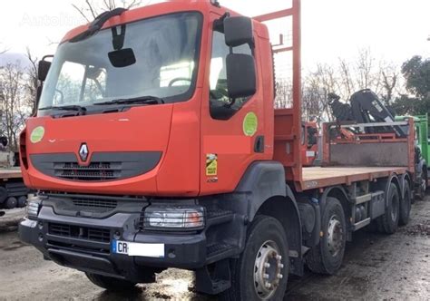 Renault KERAX 430 DXI Flatbed Truck For Sale France NANCY GB39072