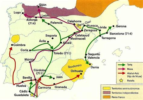 Conquista del Reino Visigodo de Toledo 711 714 Al ándalus Toledo