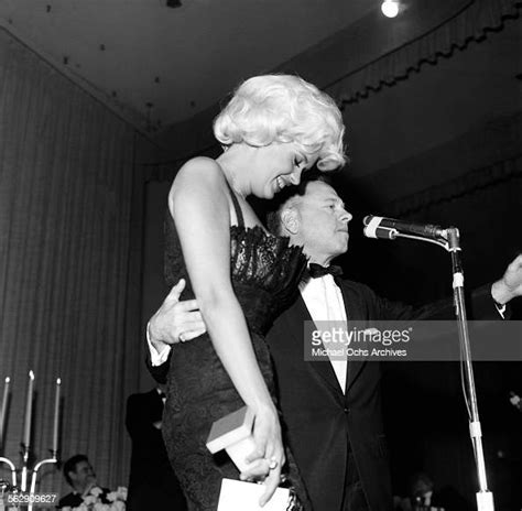 American Actress Jayne Mansfield Smiles As Actor Mickey Rooney Speaks News Photo Getty Images