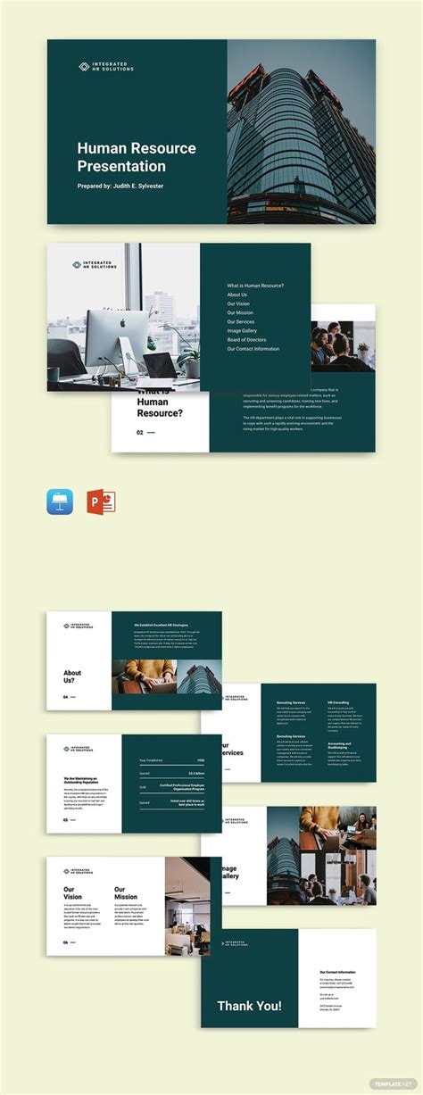 Sample HR Presentation Template In Keynotes PowerPoint Google Slides