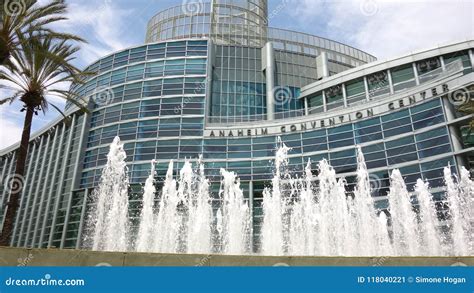 Wide Shot Exterior Of Anaheim Convention Center Editorial Photo Image