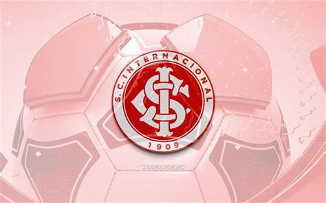 Scarica Logo Sc Internacional Lucido K Sfondo Di Calcio Rosso Serie