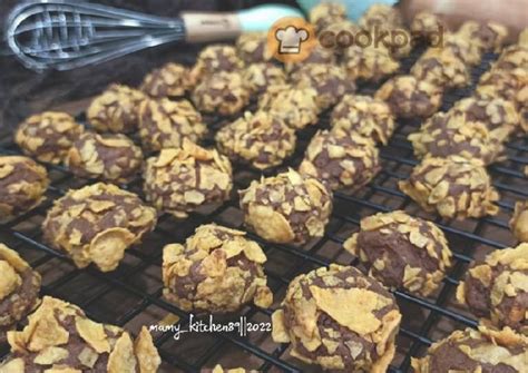 Resipi Biskut Coklat Cornflakes Crunchy Oleh Mamy Kitchen89 Cookpad