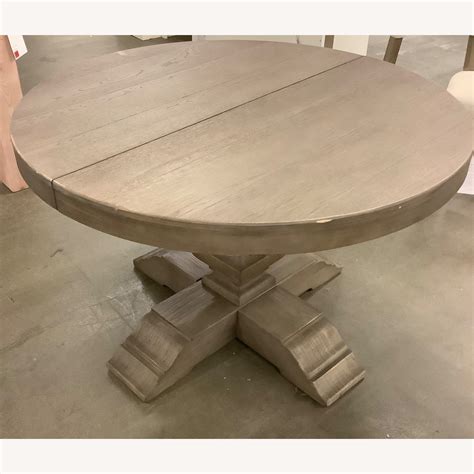 Pottery Barn Banks Round Pedestal Dining Table Aptdeco