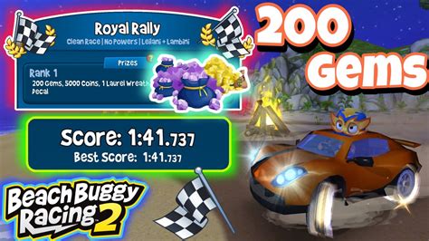 Royal Rally 200Gems Prize Lambini El Zipo Beach Buggy