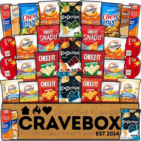 Cravebox Chips And Crackers Snack Box Mix T Snacks