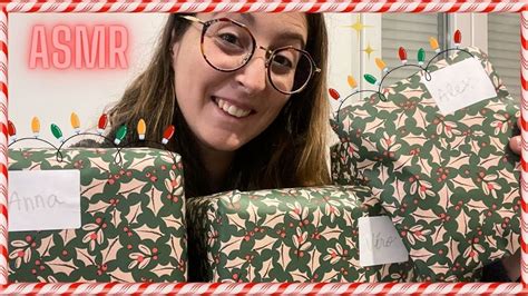 ASMR EMBALLAGE DES CADEAUX DE NOËL triggers très relaxants ASMR