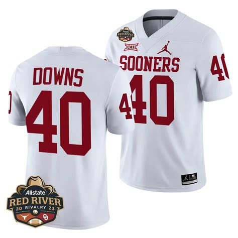 Allstate Red River Rivalry Ethan Downs Oklahoma Sooners White