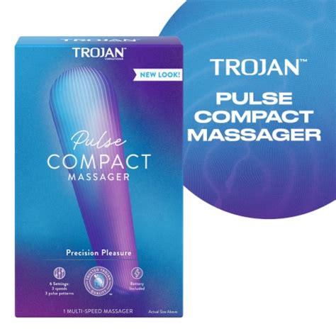 Trojan Vibrations Pulse Compact Vibrating Massager 1 Ct Smith’s Food And Drug