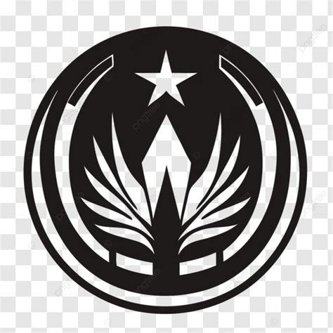 Star Wars Republic Logo Vector, A Simplistic Black Icon Of Federation ...