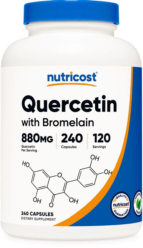 Buy Nutricost Quercetin With Bromelain 880mg 240 Capsules Gluten