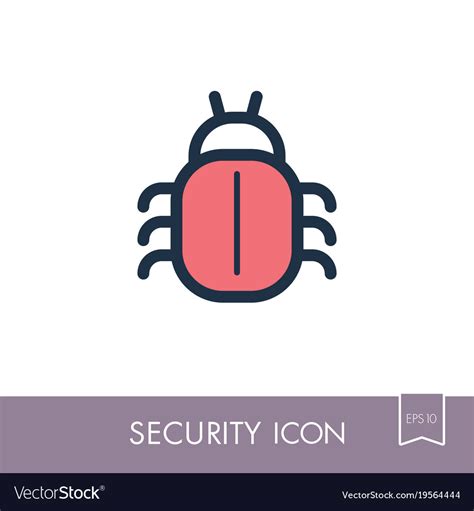 Software Or Program Bug Icon Royalty Free Vector Image