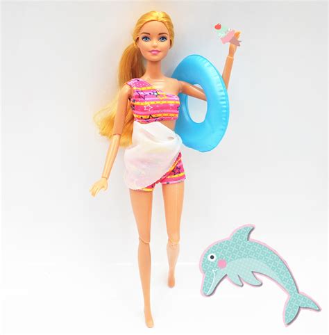 Vetement Accessoire Poupee No Maillot De Bain Pour Poup E Barbie Robe Bikini V Tements