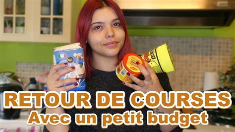 RETOUR DE COURSES Avec Un Petit Budget YouTube