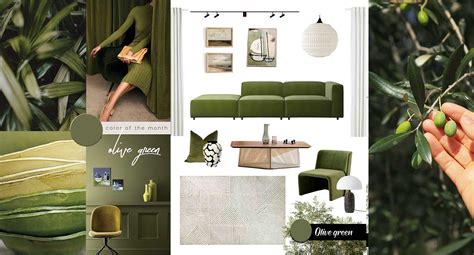 Modern Living Room decor with Olive Green furniture