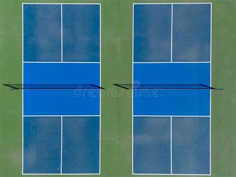 Aerial View of Tennis Courts in a Public Park Stock Photo - Image of ...