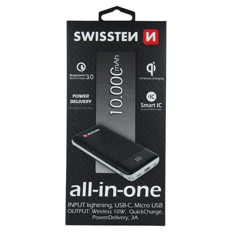 Swissten All In One Powerbank 22013927 10 000 MAh NKS Center