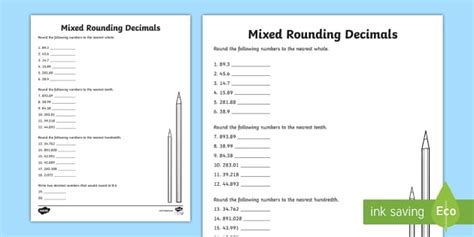 Rounding Decimals To Tenths And Hundredths Activity For 3rd 5th Grade