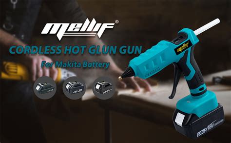 Cordless Hot Glue Gun Compatible With Makita 18V Battery Mellif Handheld Electric Power Glue