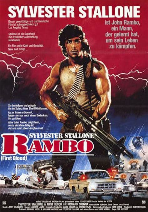 Rambo First Blood Movie Poster (11 x 17) - Walmart.com