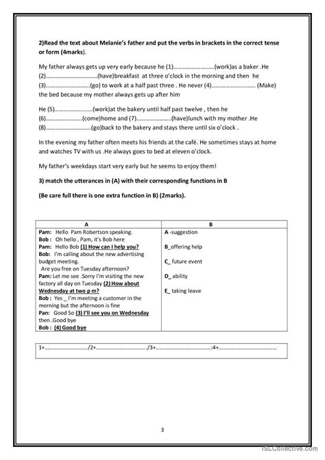 Test English Esl Worksheets Pdf And Doc