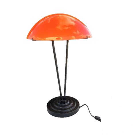 Lampe Vintage En Opaline Orange Et Blanche Noir Orange Fer Opaline