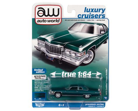 Auto World 1:64 Premium 2022 Release 3A - 1975 Cadillac Coupe DeVille ...