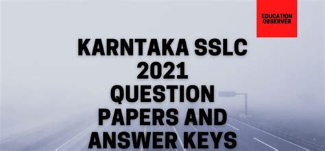 Karnataka Board Question Papers Archives Education Observer