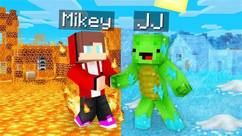 Mikey COLD Village Vs JJ HOT Village Survival Battle In Minecraft