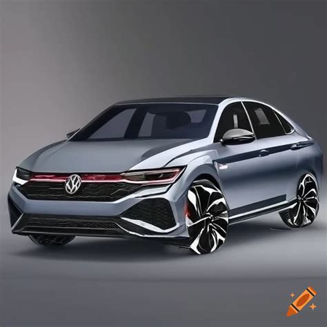 Sketch Of 2023 Volkswagen Jetta Gti On Craiyon