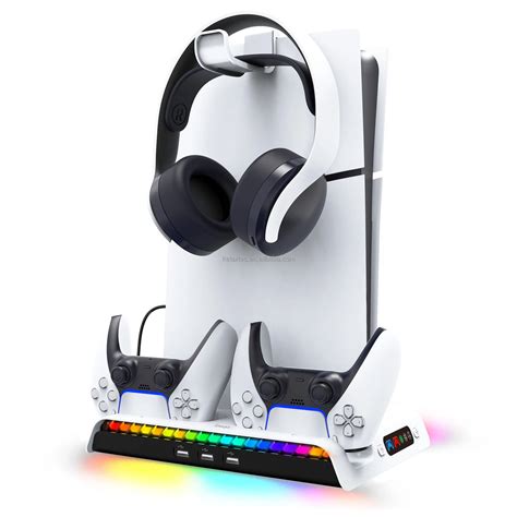 Pg P S Vertical Stand Rgb For Ps Slim Console Cooling Base With