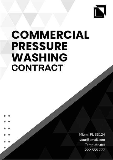 Free Commercial Pressure Washing Contract Template Edit Online