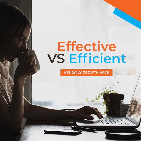 Effectively And Efficiently 