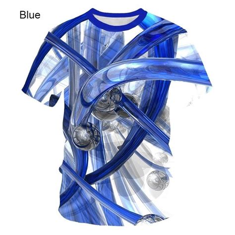 2023 Newest Fashion Rainbow 3d Printing T Shirt Vertigo Hypnotic Vortex