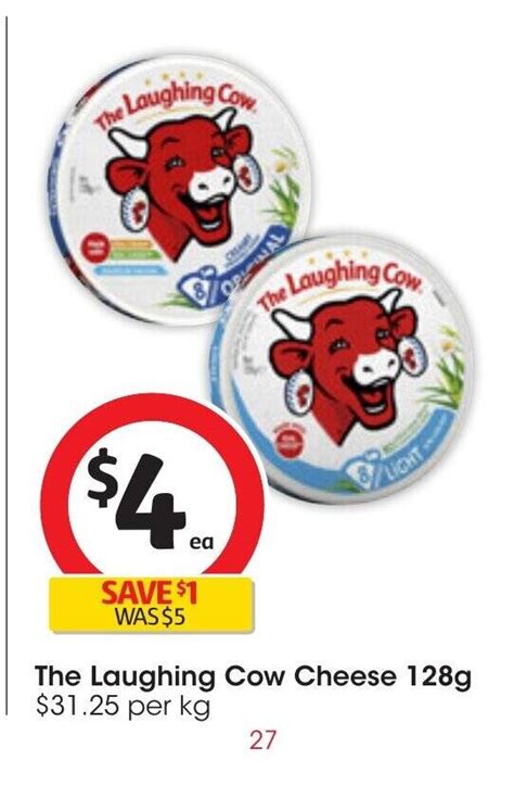 The Laughing Cow Cheese 128g Offer At Coles