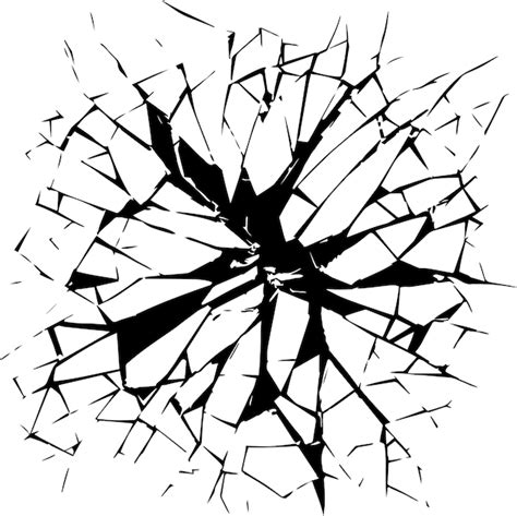 Broken glass vector texture Cracked effect Broken glass background vector illustration | Premium ...