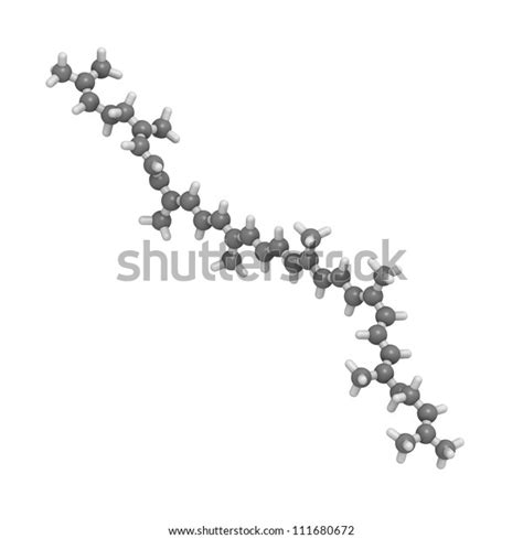 Lycopene Tomato Pigment Molecule Chemical Structure Stock Illustration