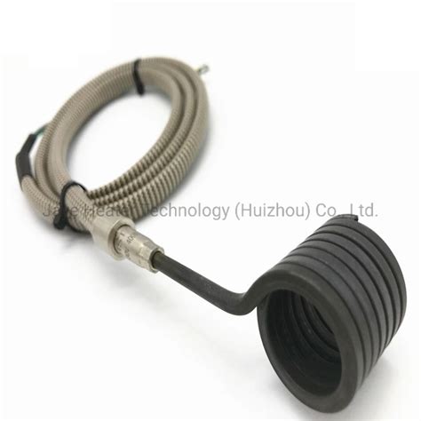 Electric Hot Runner Coil Nozzle Heater With K J Thermocouple China Coil Nozzle Heater And