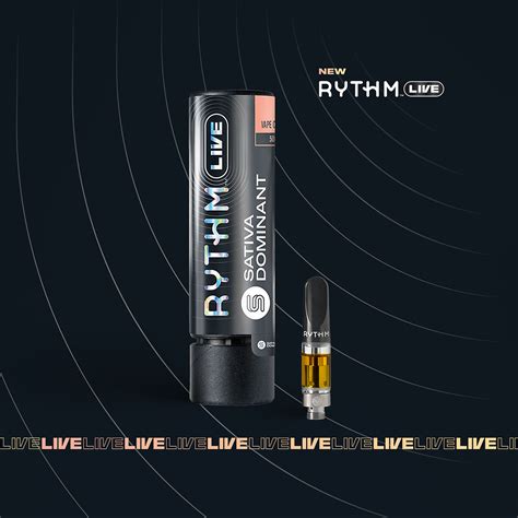 Rythm Rythm Live Sativa Dominant Vape Cartridge Citrus Sap 500mg Leafly