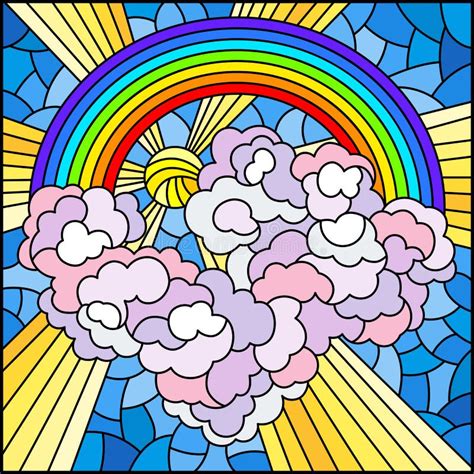 Stained Glass Rainbow Stock Illustrations 5796 Stained Glass Rainbow Stock Illustrations