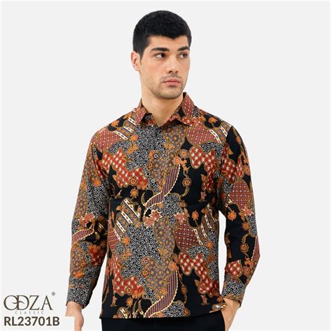 Jual Odza Kemeja Batik Pria Lengan Panjang Modern Regular Hansapura