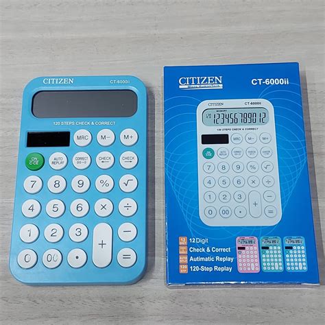 Jual Kalkulator Warna Citizen Ct Ii Calculator Digit Shopee