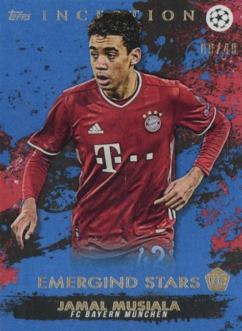 Topps Inception Uefa Champions League Jamal Musiala Soccer Vcp