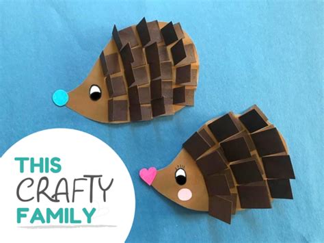 10 Cute Hedgehog Crafts for Preschool Kids - Education Outside