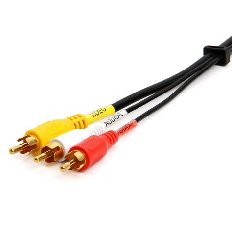 Cmple - 3-Male RCA to 3-Male RCA Composite Video Audio A/V AV Cable ...