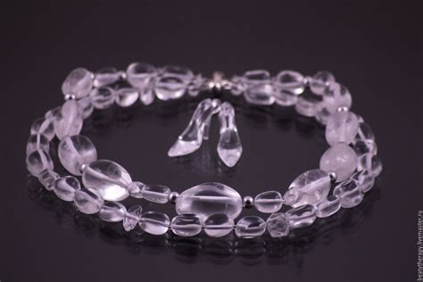 Комплект украшений из крупного горного хрусталя "Хрустальная сказка" в ...